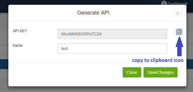 Generate API Key